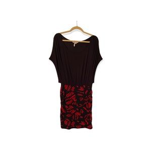 BCBGeneration Small Black & Red Cocktail Dress